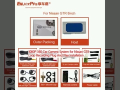 1080P 360 Sistema de câmera de carro para Nissan GTR Loop Recording Plug And Play Instalação