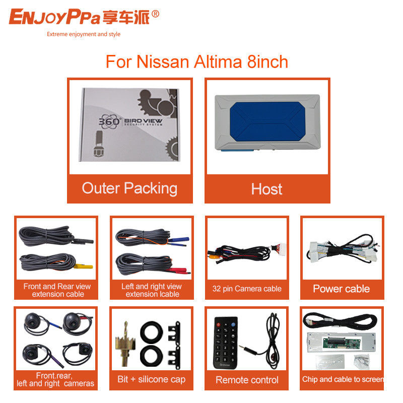 Capture Every Moment on the Road 360 Car Camera Para Nissan Altima com visão noturna 1080P e Plug And Play