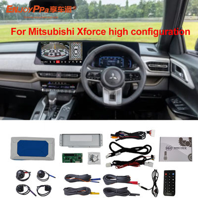 Kit de câmera de 360 graus para carro Mitsubishi XForce 12.3 polegadas 360 sistema de estacionamento panorâmico