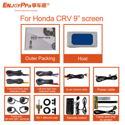 Sistema panorâmico de câmera de 360 graus para Honda CRV 9 polegadas