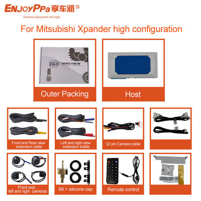 Sistema de segurança de câmera de carro 12V 360 para Mitsubishi Xpander 9 Inch Assistência de estacionamento