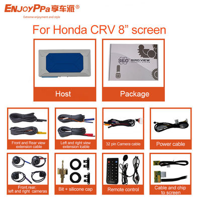 Assistência de estacionamento Sistema de câmera 360o do veículo à prova d'água Para Honda CRV