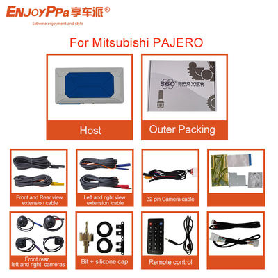 Sistema de câmera de carro 1080P 360 para Mitsubishi Pajero Com câmeras de visão noturna à prova d'água