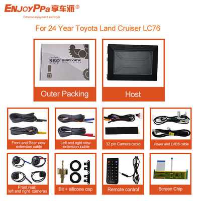 Sistema de câmera de carro de 360 graus 1080P Para Toyota Land Crusier LC76