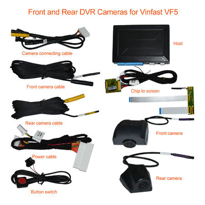 Gravador de câmera dianteira e traseira com Android Auto Carplay para Vinfast VF5
